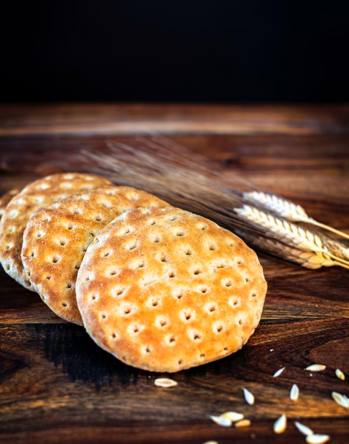 Overlapping pita bread with grain - Frontier Bakery whole grain pita